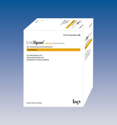 Unilipon 600 mg Filmtabletten-Packung